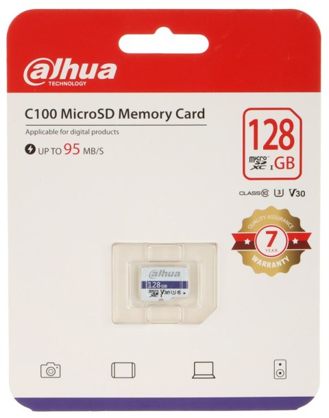 KARTA PAMIĘCI TF-C100/128GB microSD UHS-I, SDXC 128 GB DAHUA KARTA PAMIĘCI TF-C100/128GB microSD UHS-I, SDXC 128 GB DAHUA