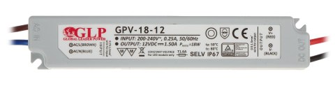ZASILACZ IMPULSOWY 12V/1.5A/GPV