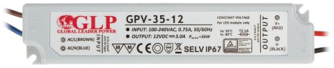 ZASILACZ IMPULSOWY 12V/3A/GPV ZASILACZ IMPULSOWY 12V/3A/GPV
