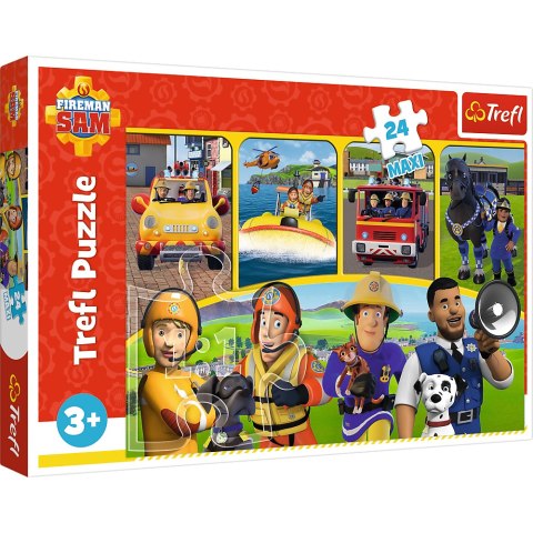 Puzzle - "24 Maxi" - Strażak Sam i przyjaciele Trefl 14356 Puzzle - "24 Maxi" - Strażak Sam i przyjaciele Trefl 14356