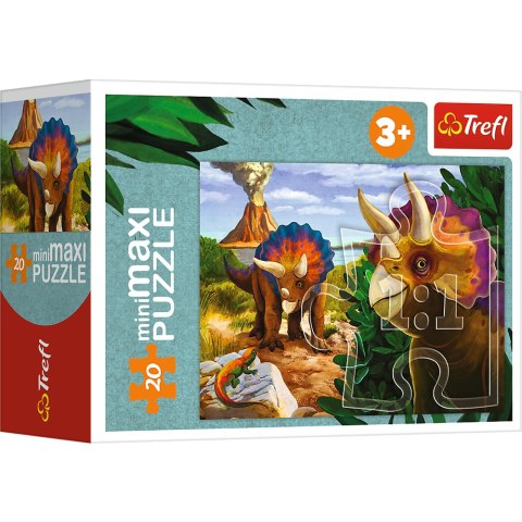Puzzle - miniMaxi - Poznaj świat dinozaurów - Trefl 56036 Puzzle - miniMaxi - Poznaj świat dinozaurów - Trefl 56036