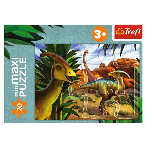 Puzzle - miniMaxi - Poznaj świat dinozaurów - Trefl 56036 Puzzle - miniMaxi - Poznaj świat dinozaurów - Trefl 56036