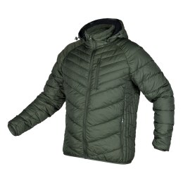 Kurtka Mix&Match, pikowana, puchowa, lekka, oliwkowo-czarna, rozmiar XL