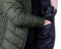 Kurtka Mix&Match, pikowana, puchowa, lekka, oliwkowo-czarna, rozmiar XXL
