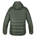 Kurtka Mix&Match, pikowana, puchowa, lekka, oliwkowo-czarna, rozmiar XXXL