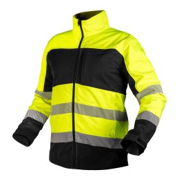 Kurtka robocza ostrzegawcza Softshell, żółta, rozmiar XXL