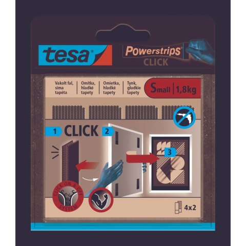 Rzep samoprzylepny wew.powerstrips 4 pary s 60mm:20mm, biały Rzep samoprzylepny wew.powerstrips 4 pary s 60mm:20mm, biały
