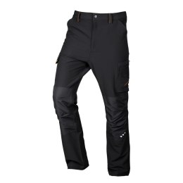 Spodnie robocze Mix&Match, 4 way stretch, czarno-pomarańczowe, rozmiar M