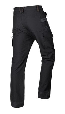 Spodnie robocze Mix&Match, 4 way stretch, czarno-pomarańczowe, rozmiar M