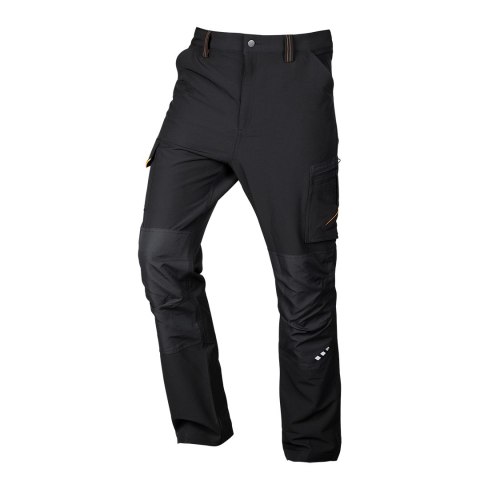 Spodnie robocze Mix&Match, 4 way stretch, czarno-pomarańczowe, rozmiar XS Spodnie robocze Mix&Match, 4 way stretch, czarno-pomarańczowe, rozmiar XS
