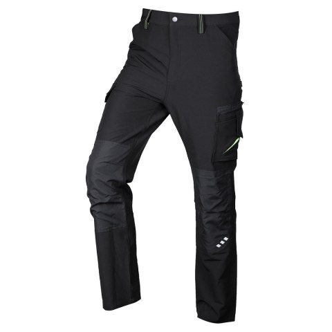 Spodnie robocze Mix&Match, 4 way stretch, czarno-zielone, rozmiar XL Spodnie robocze Mix&Match, 4 way stretch, czarno-zielone, rozmiar XL