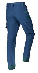 Spodnie robocze Mix&Match, 4 way stretch, granatowo-zielone, rozmiar XL
