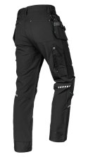 Spodnie robocze Mix&Match, 4 way stretch, z kaburami, Cordura, czarne, rozmiar XXL