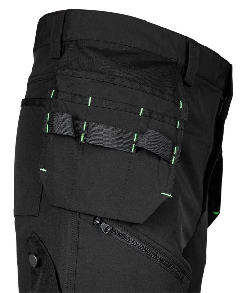 Spodnie robocze Mix&Match, 4 way stretch, z kaburami, Cordura, czarne, rozmiar XXL Spodnie robocze Mix&Match, 4 way stretch, z kaburami, Cordura, czarne, rozmiar XXL