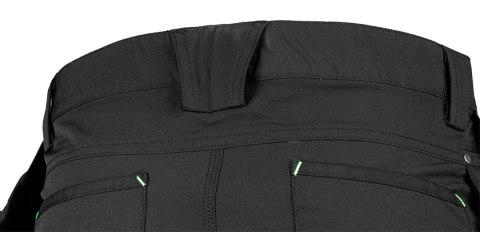 Spodnie robocze Mix&Match, 4 way stretch, z kaburami, Cordura, czarne, rozmiar M Spodnie robocze Mix&Match, 4 way stretch, z kaburami, Cordura, czarne, rozmiar M