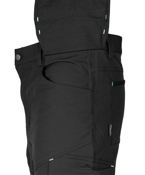 Spodnie robocze Mix&Match, 4 way stretch, z kaburami, Cordura, czarne, rozmiar M Spodnie robocze Mix&Match, 4 way stretch, z kaburami, Cordura, czarne, rozmiar M
