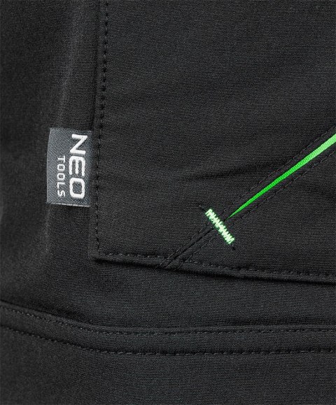 Spodnie robocze Mix&Match, 4 way stretch, z kaburami, Cordura, czarne, rozmiar M Spodnie robocze Mix&Match, 4 way stretch, z kaburami, Cordura, czarne, rozmiar M