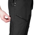 Spodnie robocze Mix&Match, 4 way stretch, z kaburami, Cordura, czarne, rozmiar S