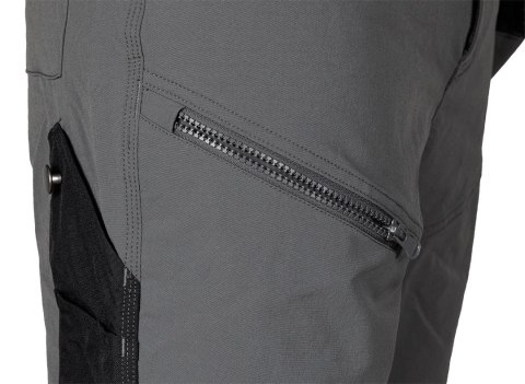 Spodnie robocze Mix&Match, 4 way stretch, z kaburami, Cordura, szaro-czarne, rozmiar L Spodnie robocze Mix&Match, 4 way stretch, z kaburami, Cordura, szaro-czarne, rozmiar L