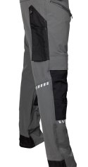 Spodnie robocze Mix&Match, 4 way stretch, z kaburami, Cordura, szaro-czarne, rozmiar L