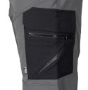 Spodnie robocze Mix&Match, 4 way stretch, z kaburami, Cordura, szaro-czarne, rozmiar XXL