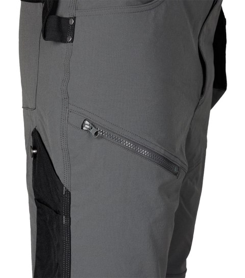 Spodnie robocze Mix&Match, 4 way stretch, z kaburami, Cordura, szaro-czarne, rozmiar XXL Spodnie robocze Mix&Match, 4 way stretch, z kaburami, Cordura, szaro-czarne, rozmiar XXL