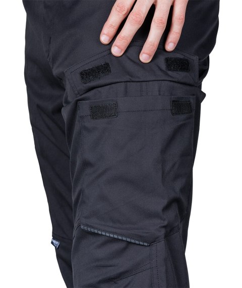 Spodnie robocze Mix&Match, stretch, czarne, rozmiar L Spodnie robocze Mix&Match, stretch, czarne, rozmiar L