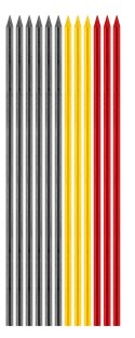 Ołówek, rysik automatyczny z temperówką plus 12 wkładów