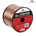 Kabel głośnikowy transparent PVC Maclean, 2*1.5mm2 / 48*0.20 CCA 3,5*7,0mm, 100m, MCTV-512