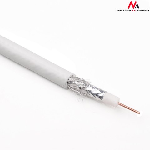 Kabel koncentryczny Maclean, Przewód antenowy satelitarny, 1.0CCS RG6, 100M, MCTV-572 Kabel koncentryczny Maclean, Przewód antenowy satelitarny, 1.0CCS RG6, 100M, MCTV-572