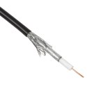 Kabel przewód koncentryczny antenowy/satelitarny Maclean, żelowany, ziemny, zewnętrzny, RG6, 75Ohm, 100M, MCTV-477