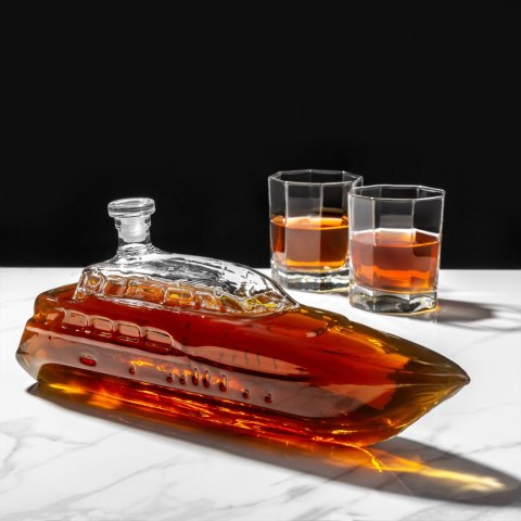 Karafka Jacht do whisky 1L - prezent dla Taty - Dziadka - Męża - Brata