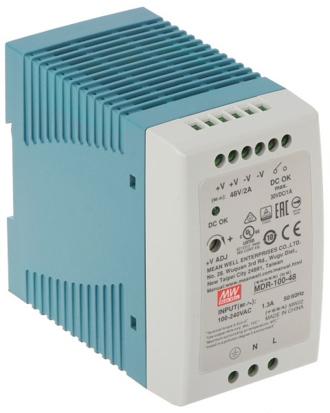ZASILACZ IMPULSOWY MDR-100-48 MEAN WELL ZASILACZ IMPULSOWY MDR-100-48 MEAN WELL