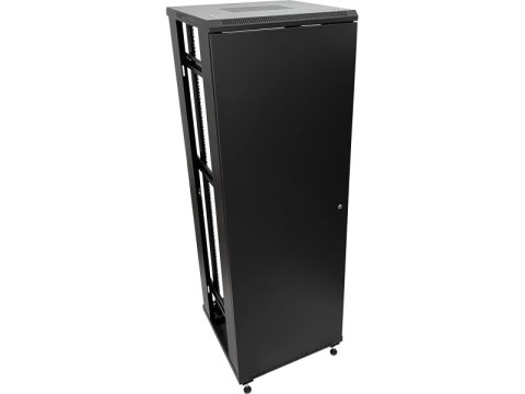 Szafa 32U 600x800, drzwi przednie szklane, osłona tylna metalowa pełna, zamek, 4 belki nośne, 4 regulowane stopki, do samodzieln Szafa 32U 600x800, drzwi przednie szklane, osłona tylna metalowa pełna, zamek, 4 belki nośne, 4 regulowane stopki, do samodzieln