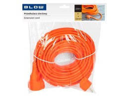 98-758# Przedłużacz sieciowy pr-160 1-gniazdo bez uziemienia 20m pomarańczowy (2x1,5mm)