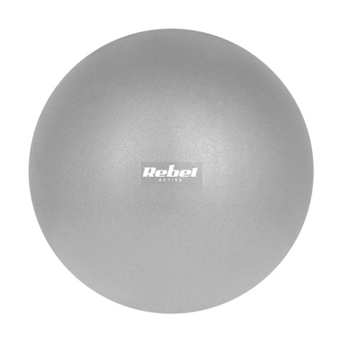 Mini piłka gimnastyczna do pilates rehabilitacyjna 25cm, kolor szary , REBEL ACTIVE Mini piłka gimnastyczna do pilates rehabilitacyjna 25cm, kolor szary , REBEL ACTIVE