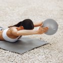 Mini piłka gimnastyczna do pilates rehabilitacyjna 25cm, kolor szary , REBEL ACTIVE