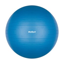 Piłka gimnastyczna rehabilitacyjna 55cm z pompką ręczną, kolor niebieski , REBEL ACTIVE
