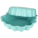Piaskownica zamykana basen Muszelka Twins podwójna 2w1 160x87,5x19,5cm miętowa