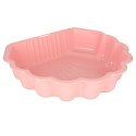 Piaskownica zamykana basen Muszelka Twins podwójna 2w1 160x87,5x19,5cm różowa