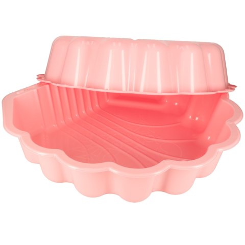 Piaskownica zamykana basen Muszelka Twins podwójna 2w1 160x87,5x19,5cm różowa Piaskownica zamykana basen Muszelka Twins podwójna 2w1 160x87,5x19,5cm różowa