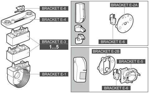 CZUJNIK ANTYSABOTAŻOWY BRACKET-E-6 DO UCHWYTU BRACKET-E SATEL