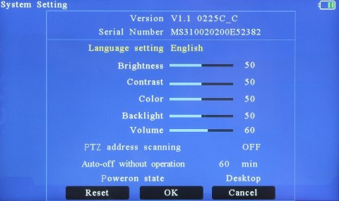 MONITOR AHD, HD-CVI, HD-TVI, PAL MS-ACT50-4K 5 " MONITOR AHD, HD-CVI, HD-TVI, PAL MS-ACT50-4K 5 "