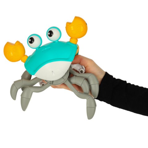 Krab uciekający pełzający czujnik interaktywna akumulator USB zielony Krab uciekający pełzający czujnik interaktywna akumulator USB zielony
