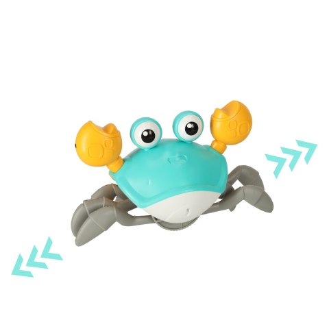 Krab uciekający pełzający czujnik interaktywna akumulator USB zielony Krab uciekający pełzający czujnik interaktywna akumulator USB zielony
