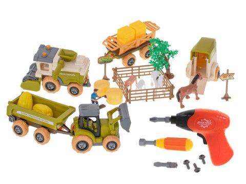 Farma traktor maszyny rolnicze ciągnik do skręcania zwierzęta wkrętarka