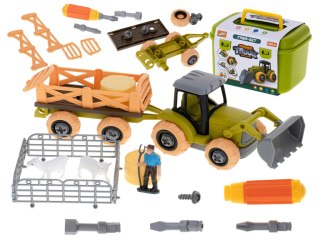 Farma traktor z przyczepą ciągnik do skręcania zwierzęta śrubokręt