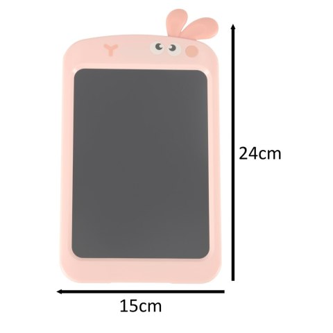 Tablet graficzny do rysowania dla dzieci znikopis tablica ekran LCD 8,5' królik róż Tablet graficzny do rysowania dla dzieci znikopis tablica ekran LCD 8,5' królik róż
