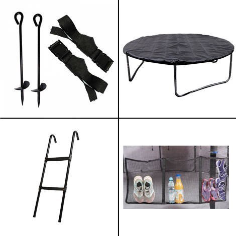 Trampolina Ogrodowa Jumpi 435cm/14FT Maxy Comfort Plus Żółta Z Wewnętrzną Siatką Trampolina Ogrodowa Jumpi 435cm/14FT Maxy Comfort Plus Żółta Z Wewnętrzną Siatką