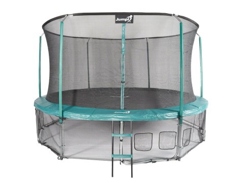 Trampolina Ogrodowa Jumpi 435cm/14FT Maxy Comfort Zielona Z Wewnętrzną Siatką Trampolina Ogrodowa Jumpi 435cm/14FT Maxy Comfort Zielona Z Wewnętrzną Siatką